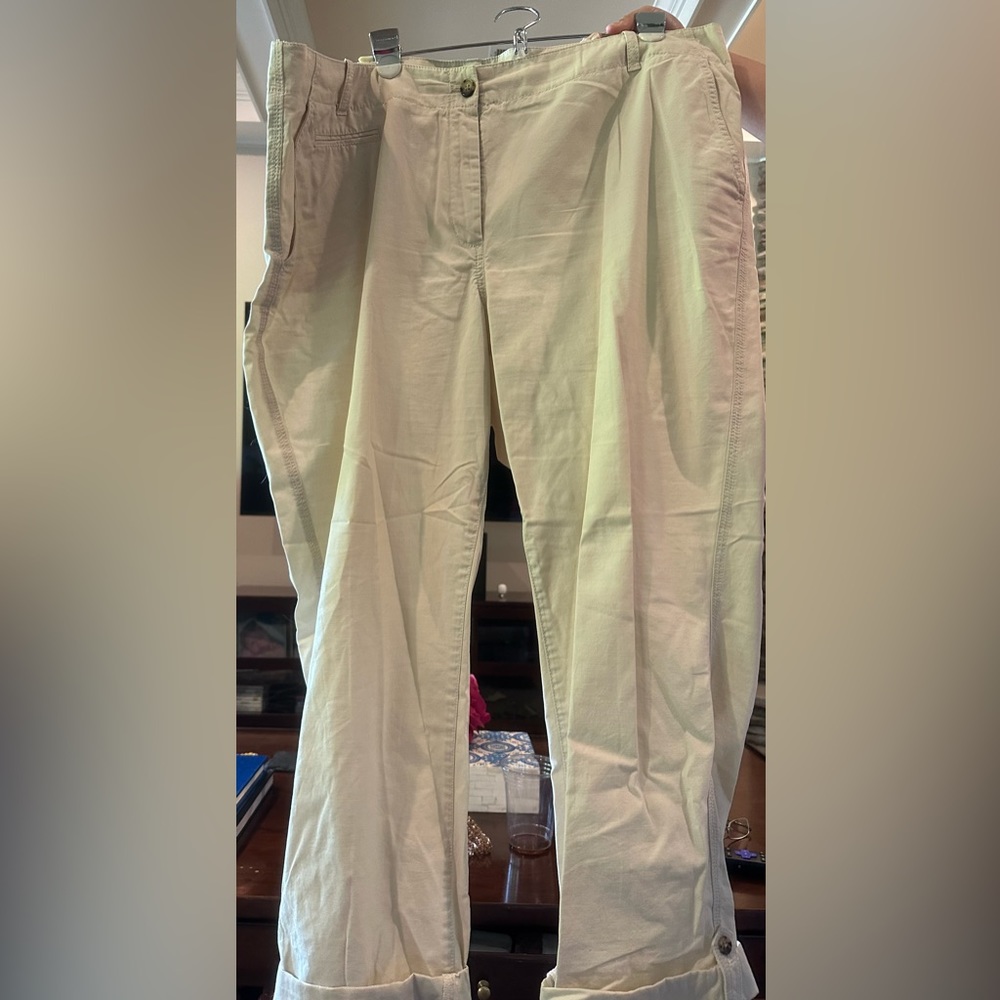 Talbots khaki pants boyfriend style. New without tags.